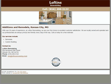 Tablet Screenshot of loftinsremodeling.com